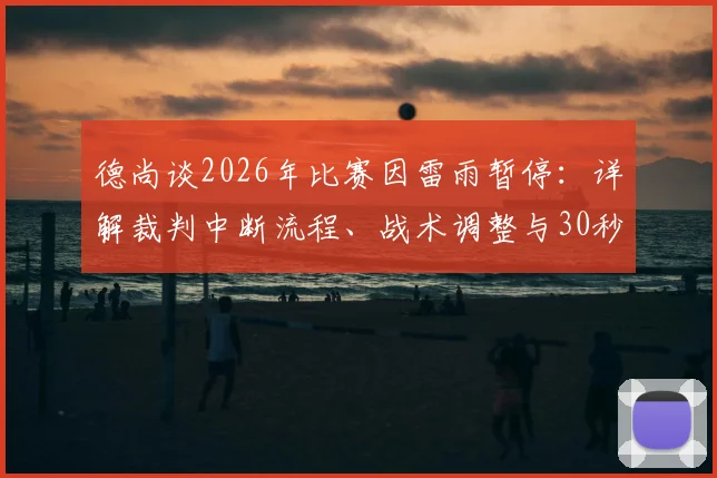 德尚谈2026年比赛因雷雨暂停：详解裁判中断流程、战术调整与30秒变数下的等待策略